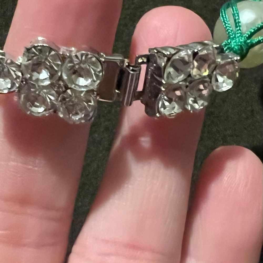 Emerald Green Statement Necklace Like New - image 4